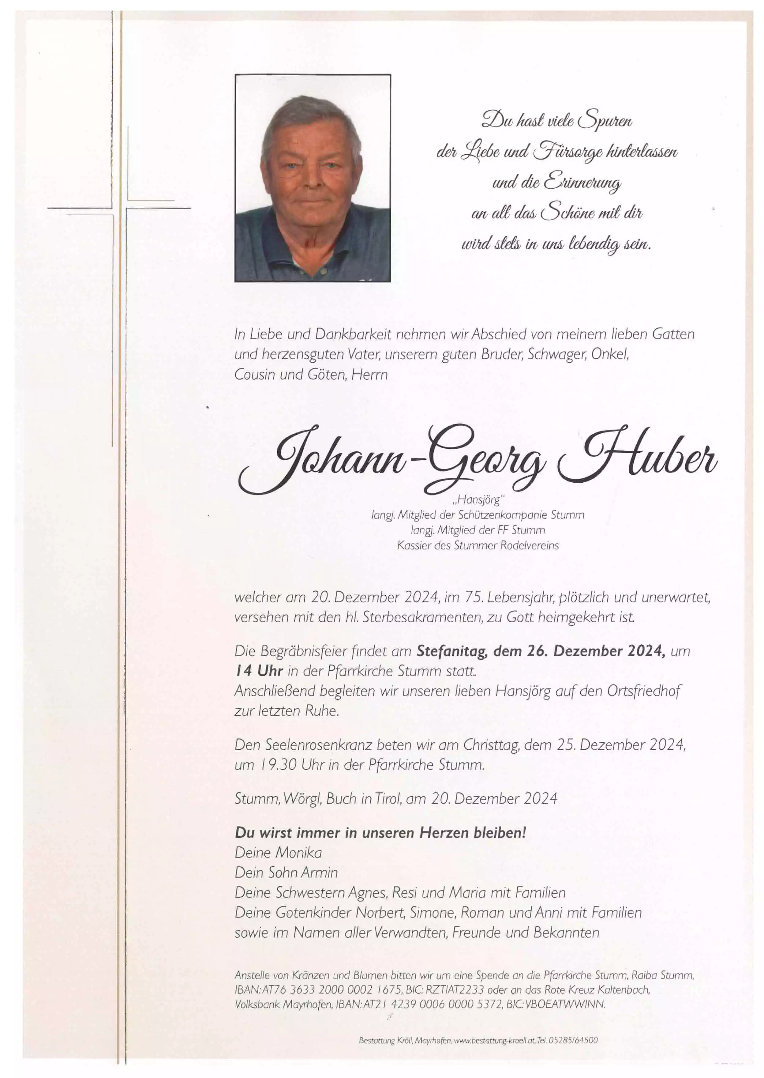 Parte von Johann-Georg Huber